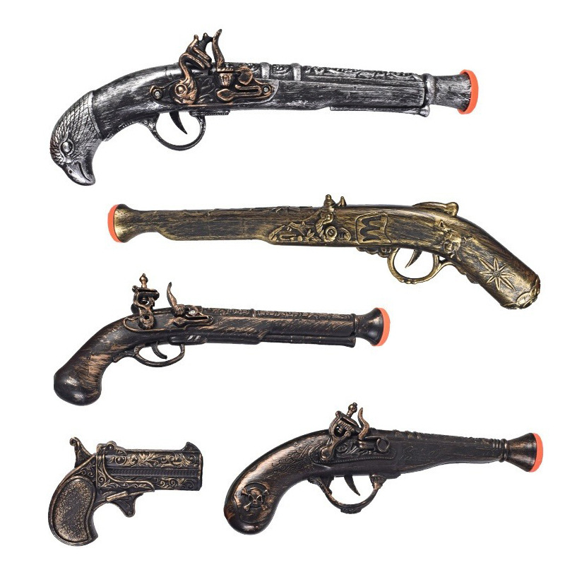 Cosplay Prop Pistol - حفلة الهالوين التأثيرية لعبة القراصنة بندقية