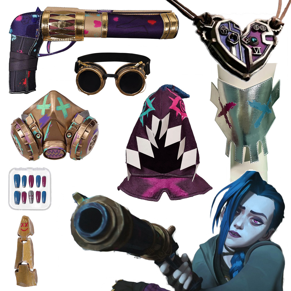 Cosplay Prop Pistol - يتوهم غامض Jinx سلاح مسدس للنساء