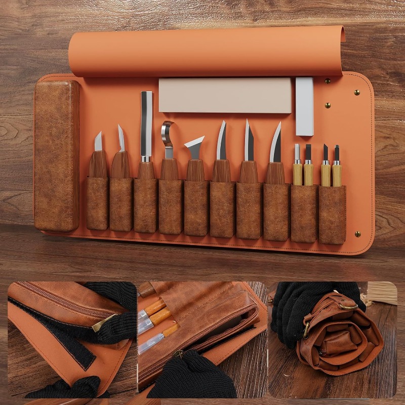 Craft Knife Set - مجموعة أدوات نحت الخشب اليدوية، أزاميل