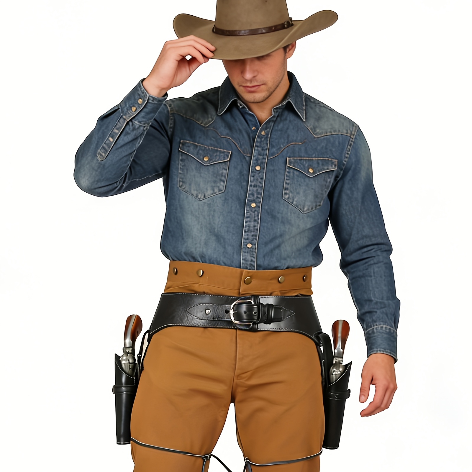 Cosplay Prop Pistol - حافظة مسدس كلاسيكية على طراز رعاة