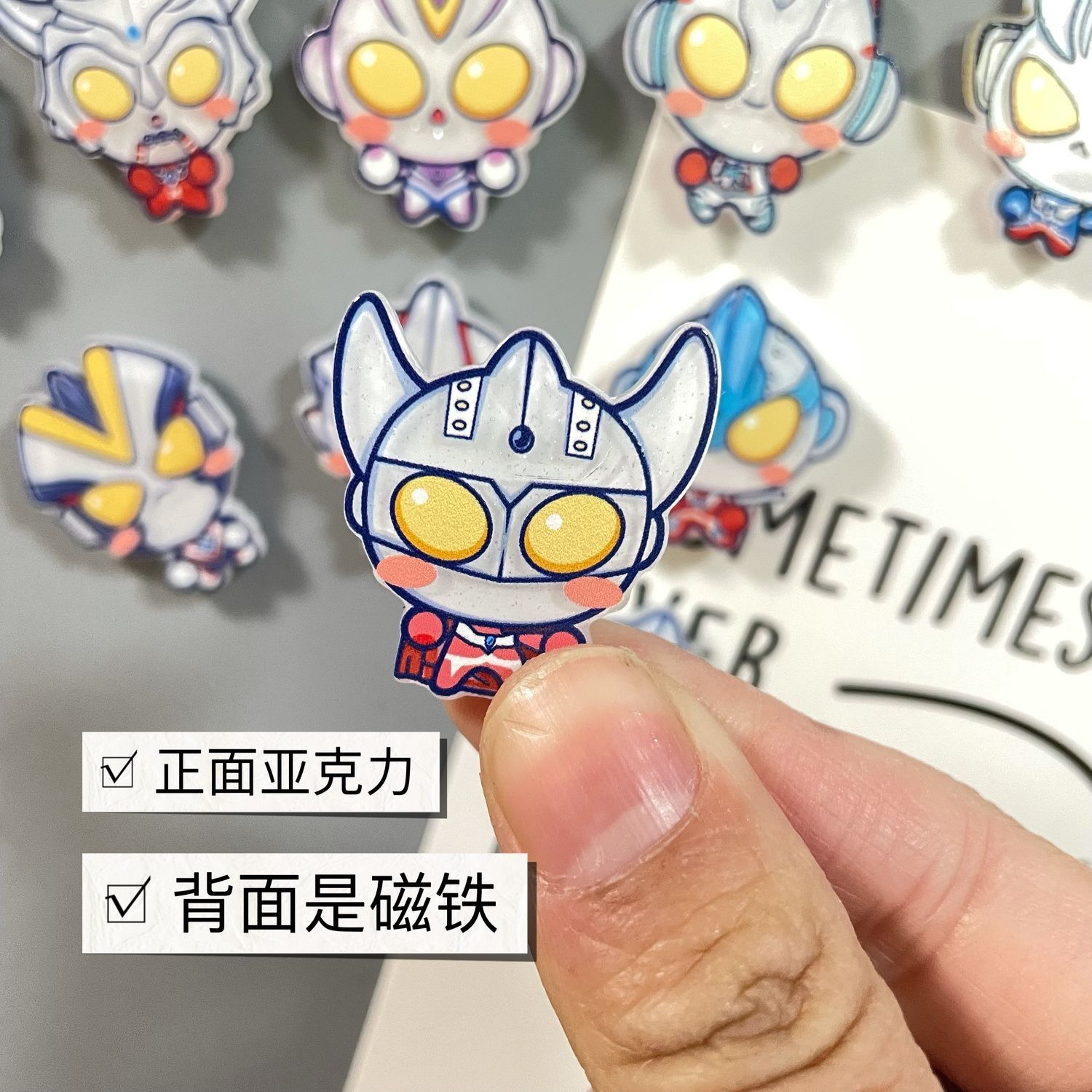 مغناطيس ثلاجة كرتوني إبداعي را - مراجعة Acrylic Cosplay Prop وسعره