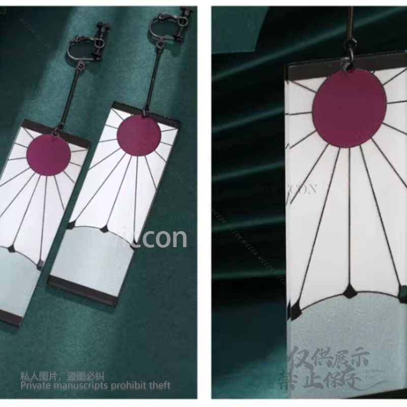 الاكريليك أقراط الأذن كليب نمط - مراجعة Acrylic Cosplay Prop وسعره