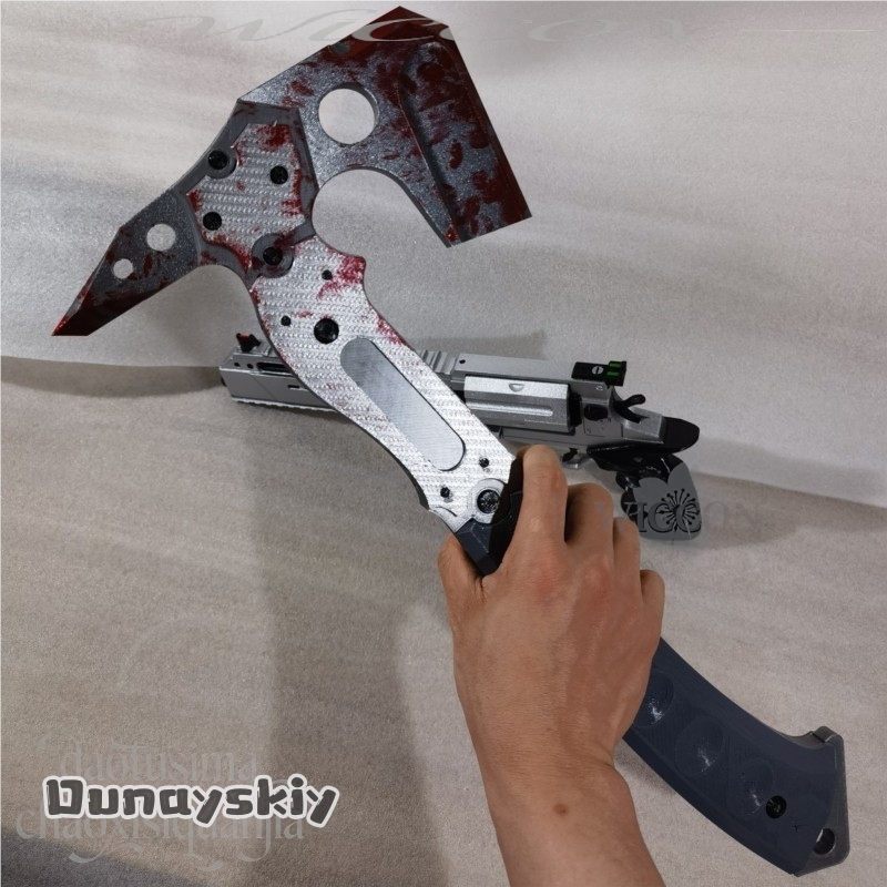 ليون فأس تكتيكي مزيف عالي الجو - مراجعة Cosplay Prop Pattern وسعره