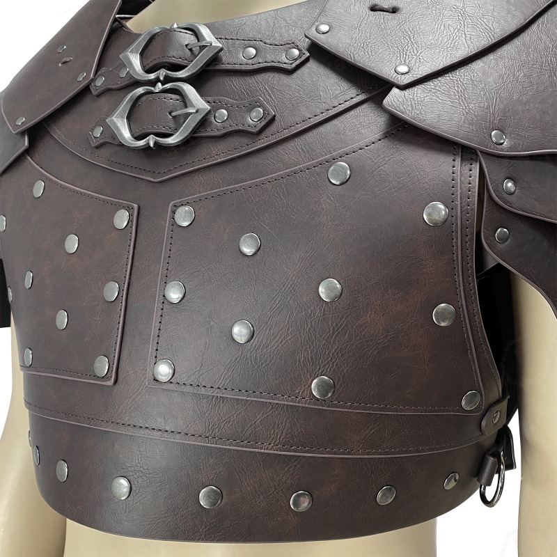 درع صدر وكتف مرصع من العصور ال - مراجعة Cosplay Props وسعره