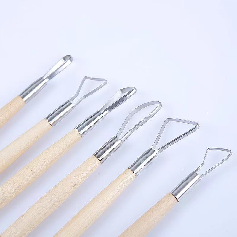 6 قطعة مقبض خشبي الشمع الفخار  - مراجعة Craft Knife Set وسعره